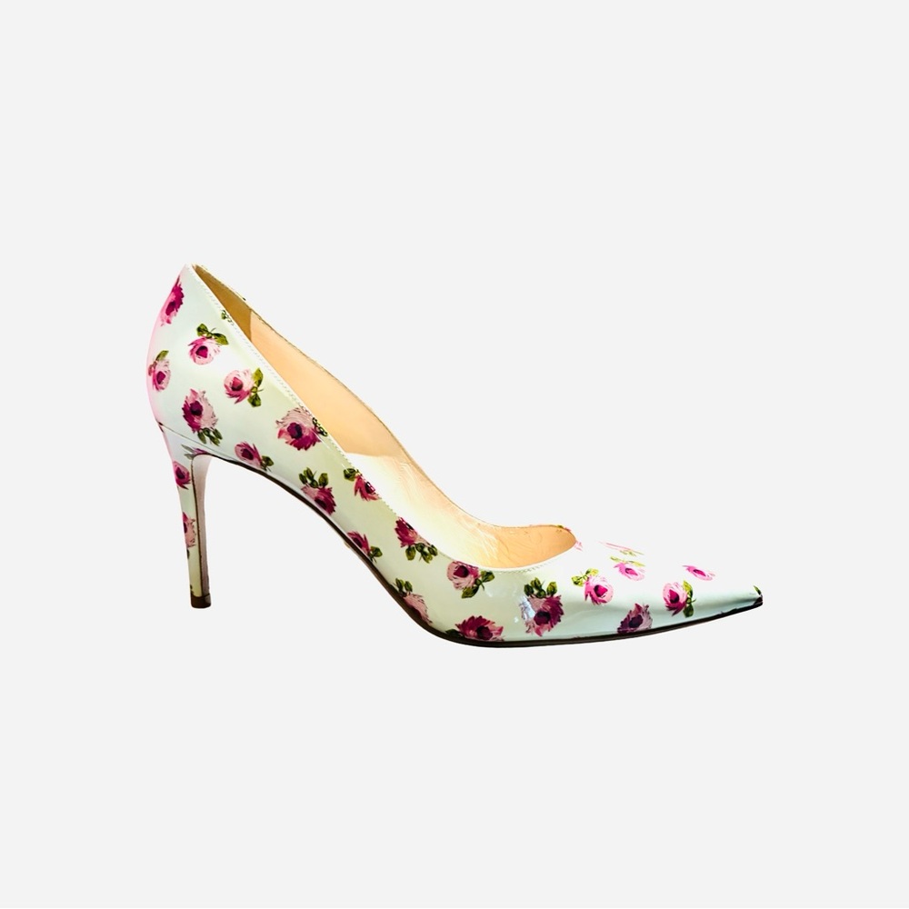 PRADA Floral Patent Leather Heelss42 NIB